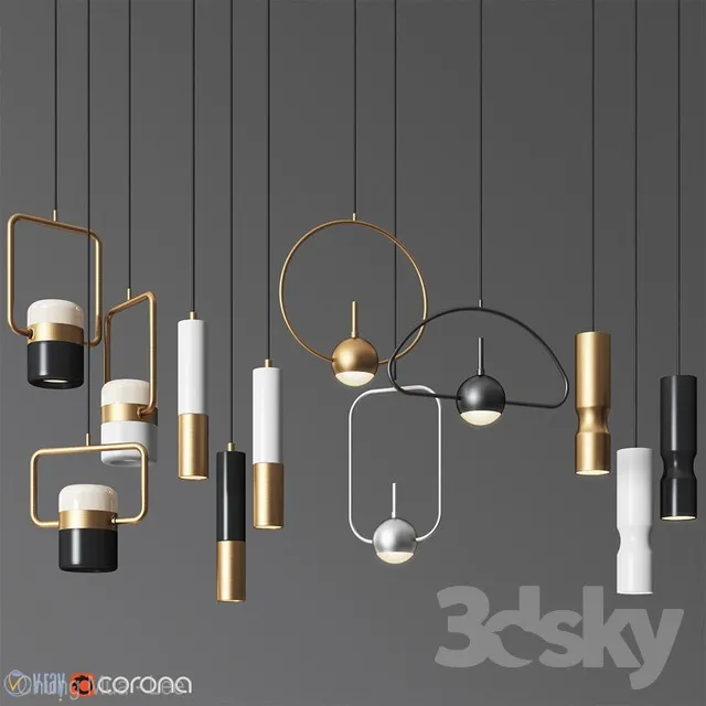 LIGHTING – PENDANT LIGHT – 3D MODELS – 3DS MAX – FREE DOWNLOAD – 13007