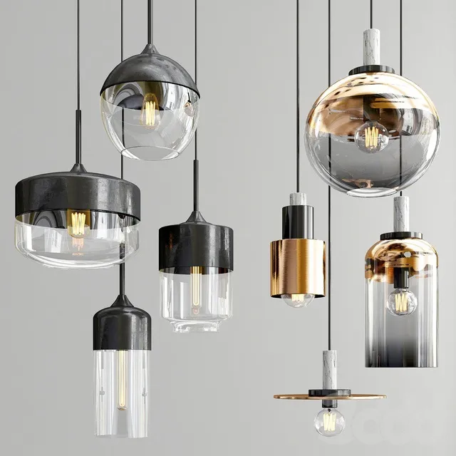 LIGHTING – PENDANT LIGHT – 3D MODELS – 3DS MAX – FREE DOWNLOAD – 13715