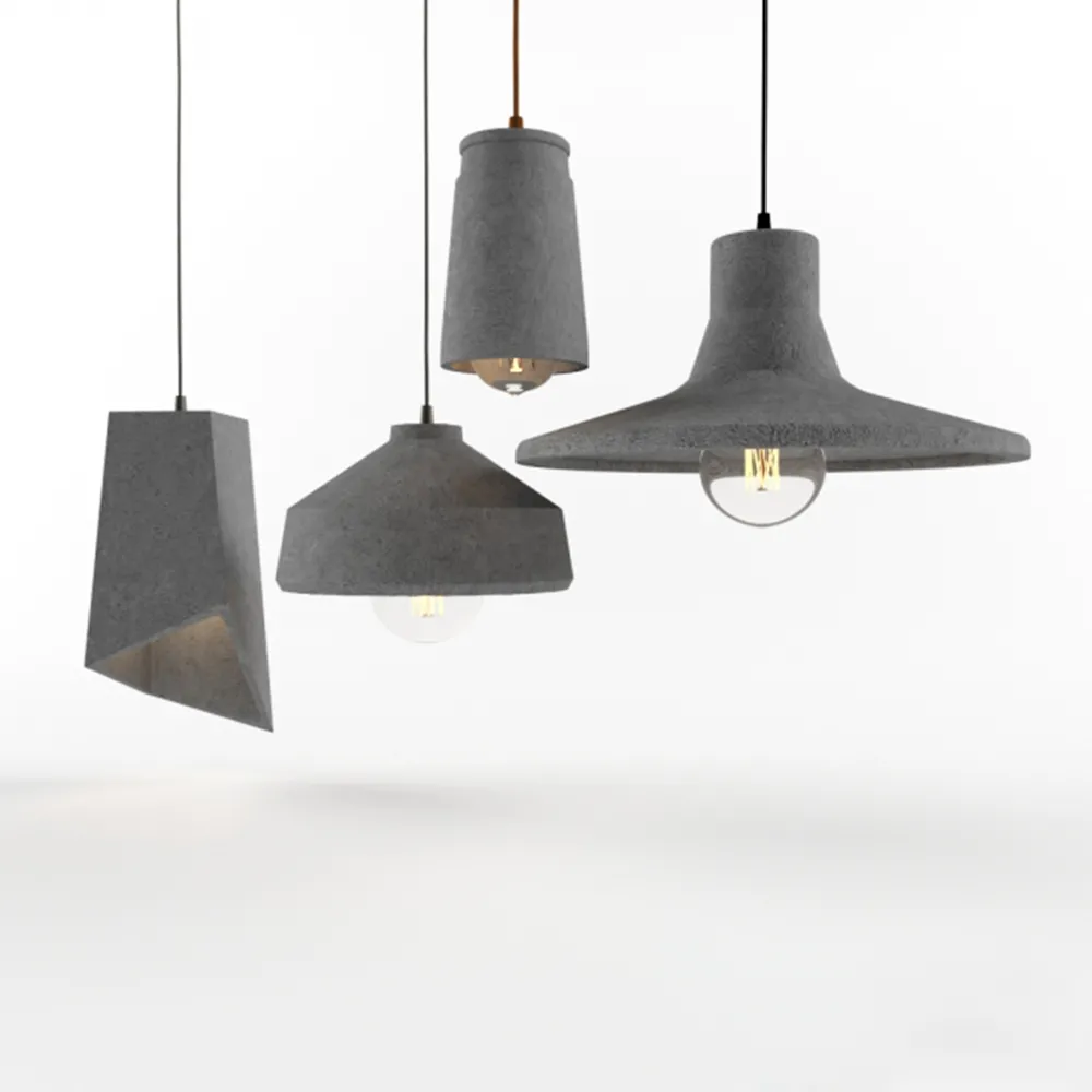 lighting – Pendant Lights Concrete Shine 3ds Max