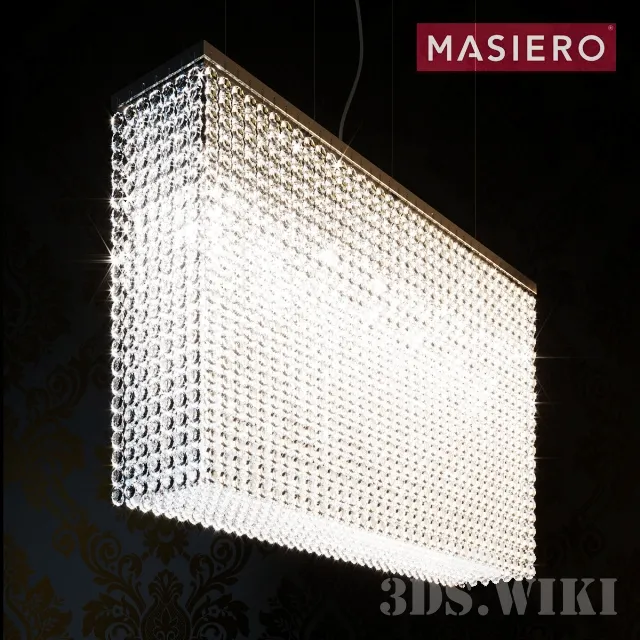 lighting – Rectangular Chandelier Masiero 3ds Max