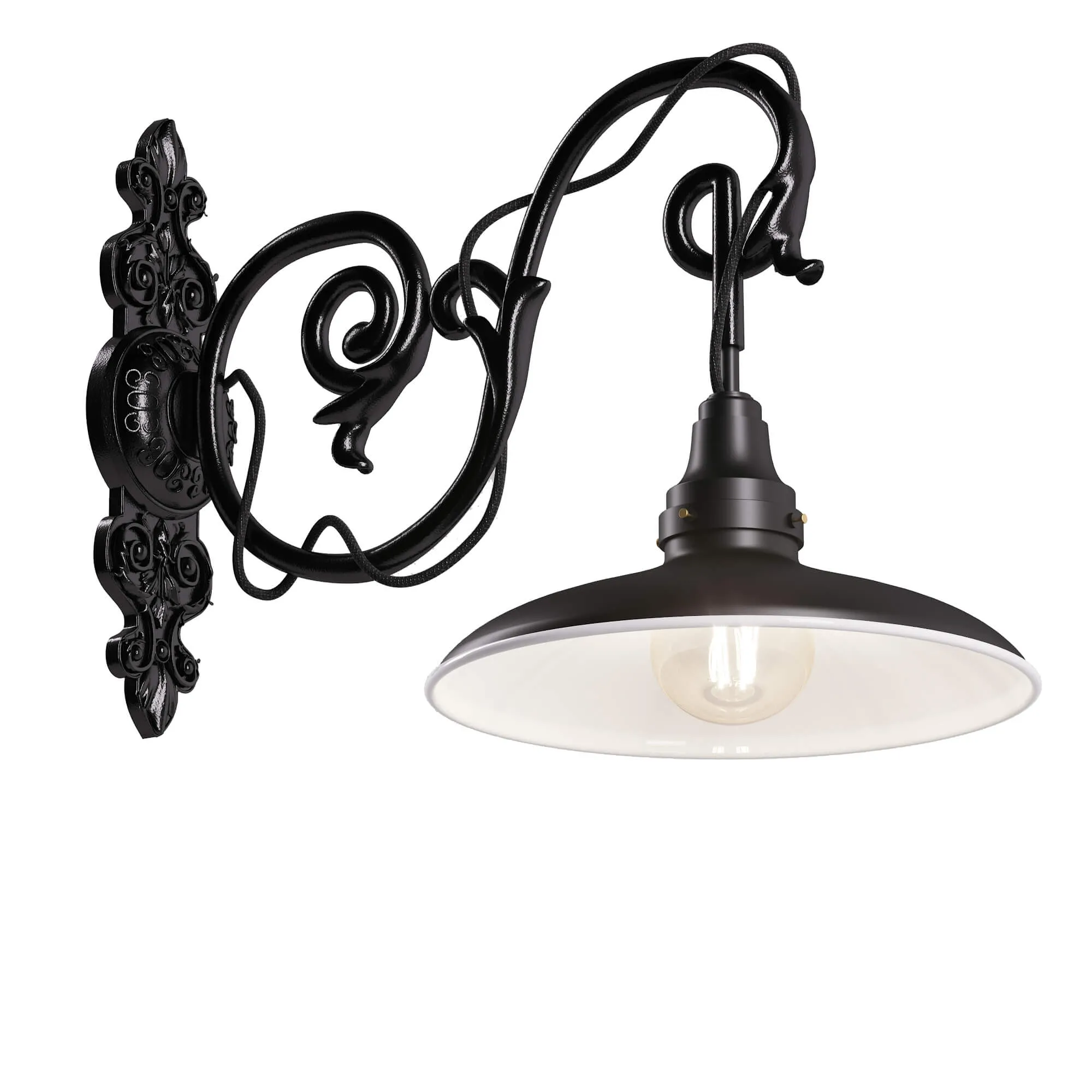 lighting – Sconce bracket Black art. 2298 3ds Max