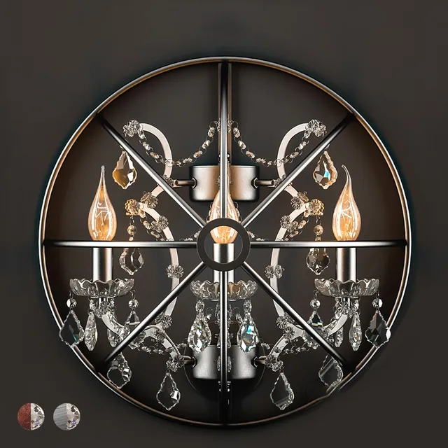 lighting – Sconce Crystal with Gyro 3ds Max