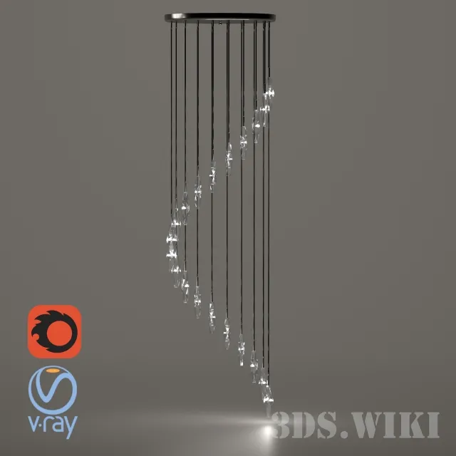 lighting – SEARCHLIGHT Sculptured Ice 888-20 3ds Max