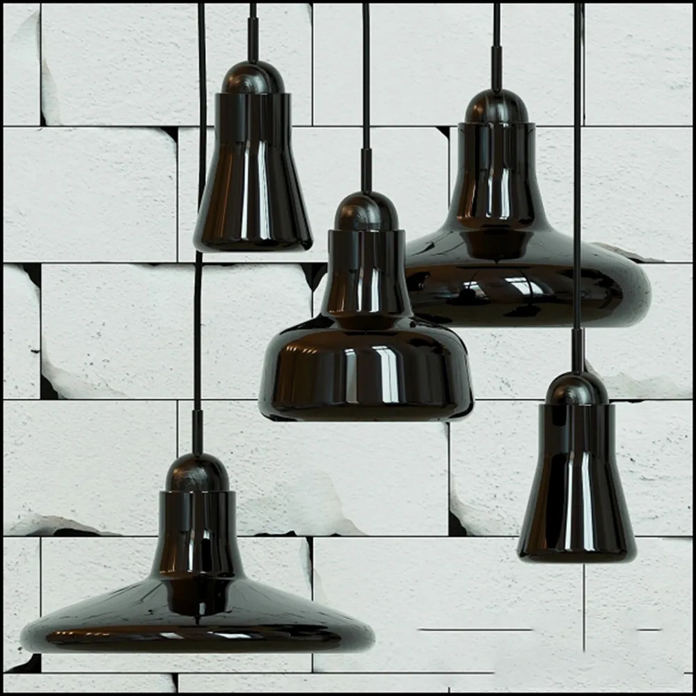 lighting – SUSPENDED LIGHT SHADOW BY BROKIS (black opaque shade) 3ds Max