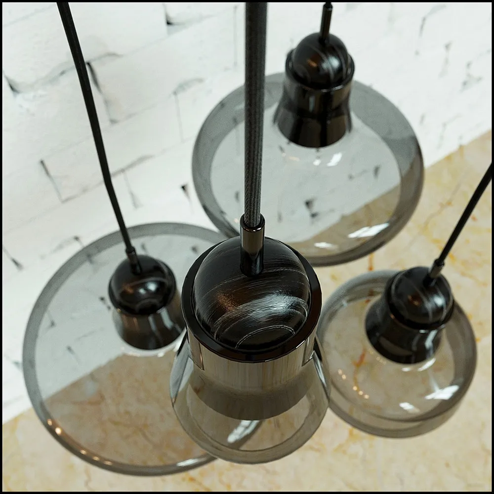 lighting – SUSPENDED LIGHT SHADOW BY BROKIS (black transparent shade) 3ds Max
