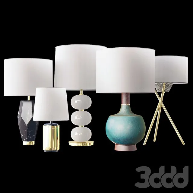 LIGHTING – TABLE LAMP – 3D MODELS – 3DS MAX – FREE DOWNLOAD – 14272