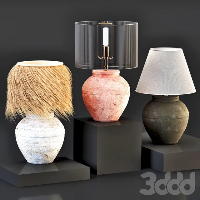 LIGHTING – TABLE LAMP – 3D MODELS – 3DS MAX – FREE DOWNLOAD – 14372