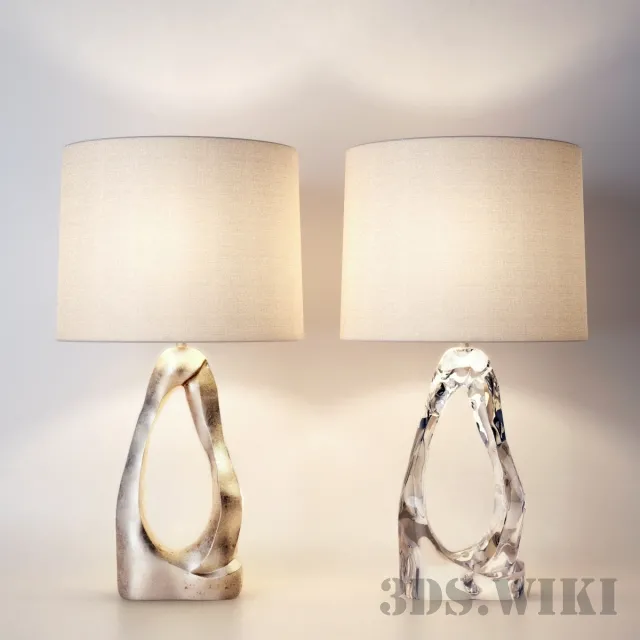 lighting – Table lamp Aerin cannes crictal 3ds Max