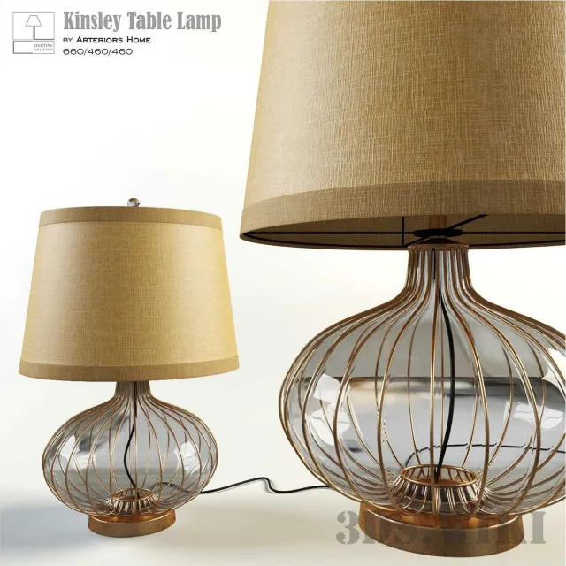 lighting – Table Lamp Kinsley 3ds Max