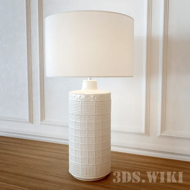 lighting – Table Lamp Pottery barn Emma Ceramic Column 3ds Max