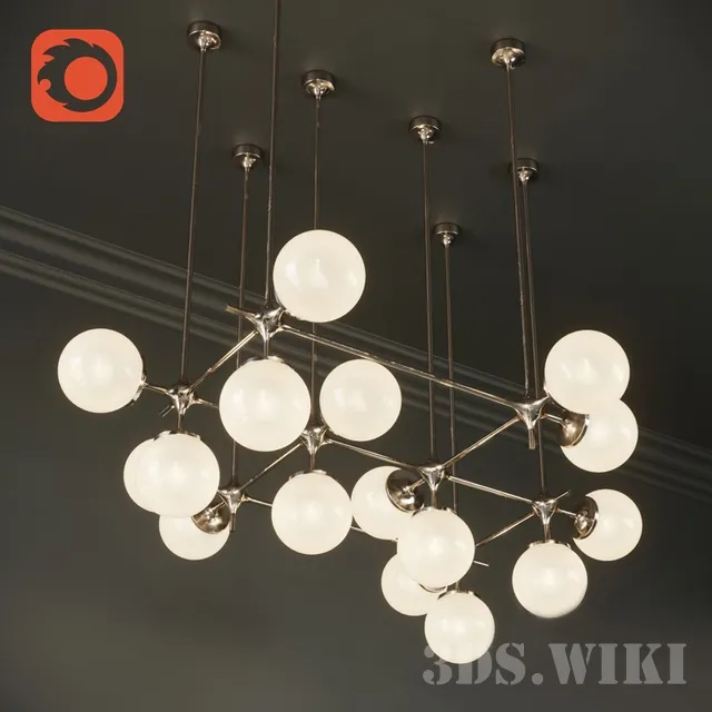 lighting – TribecaLoft Chandelier Maximum 3ds Max