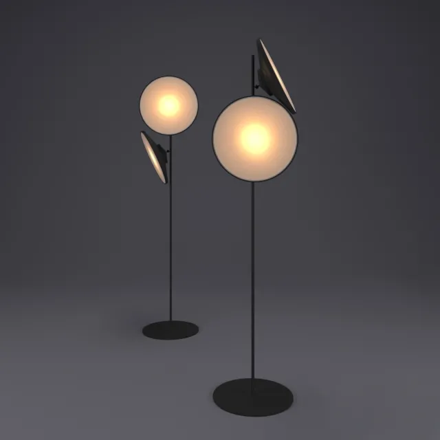 lighting – Two moon lamp 3ds Max