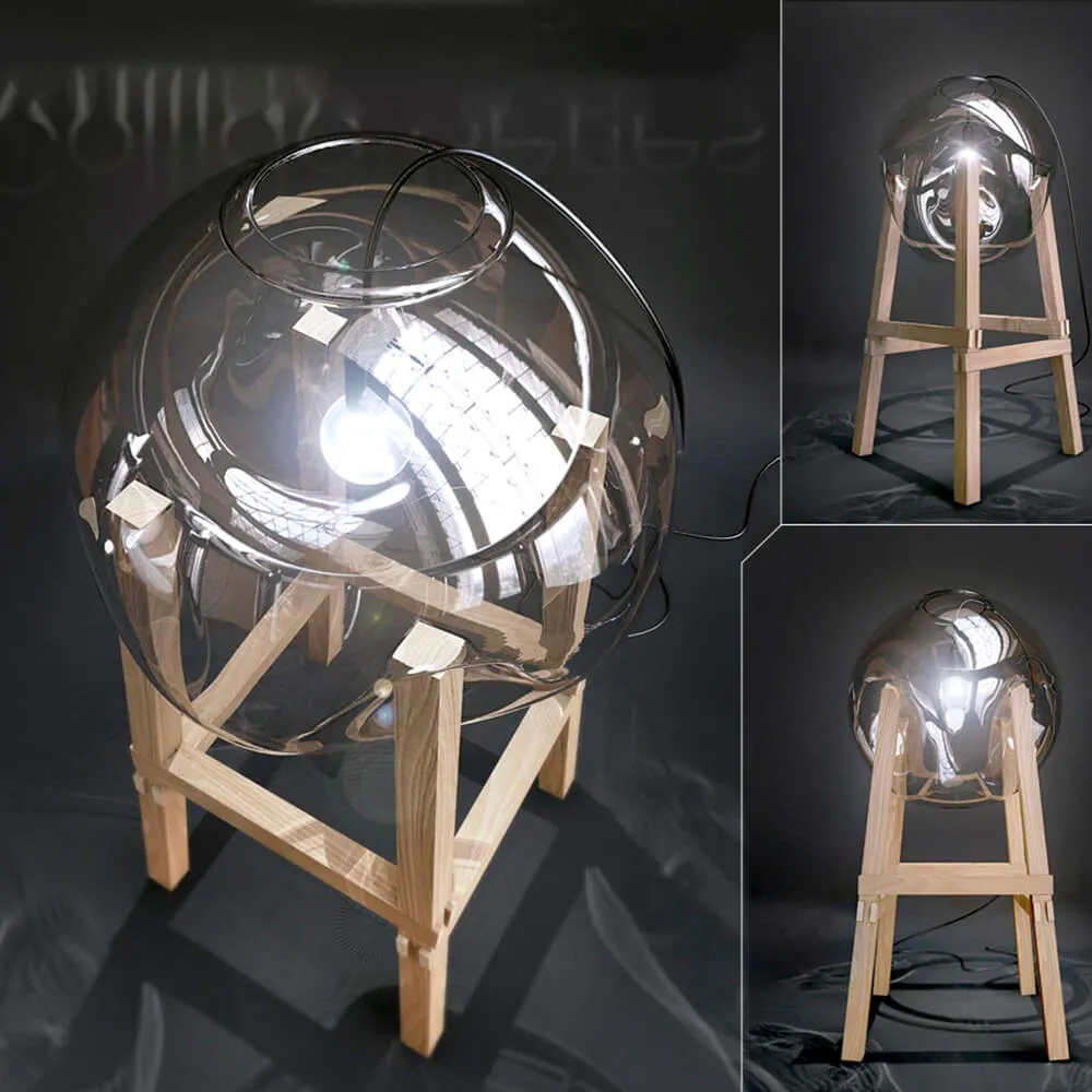 lighting – Unusual bubble- lamps from the Collide series. 3ds Max