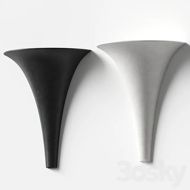 Lightning collective – Cone Plaster Wall Light 3ds Max