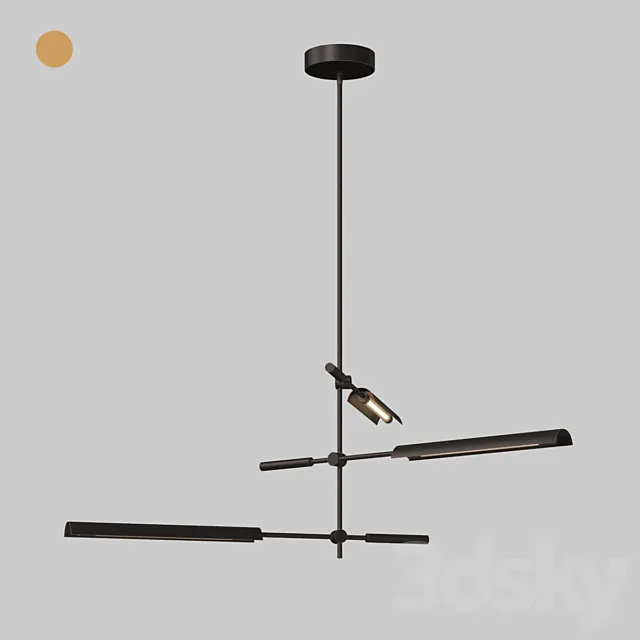 Lightology ASTRID MULTI LIGHT PENDANT By Alora 3DS Max Model