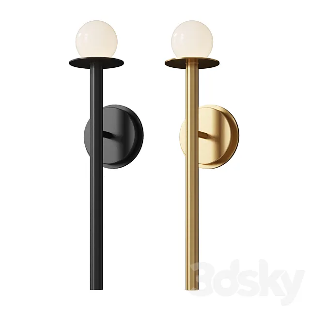 Lightology Nodes Wall Light by Kelly Wearstler 3ds Max