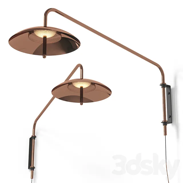 Lightology SIGNAL SWING ARM WALL LIGHT By Souda 3ds Max