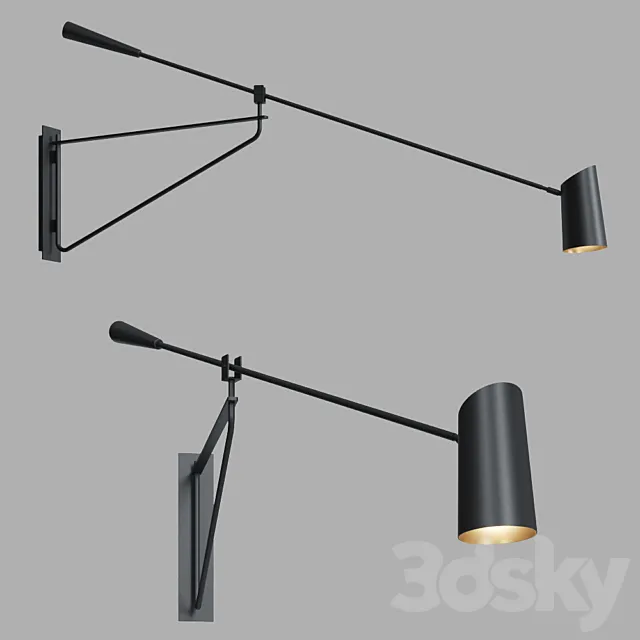 Lightology STYLUS SWING ARM WALL SCONCE By Modern Forms 3DSMax File