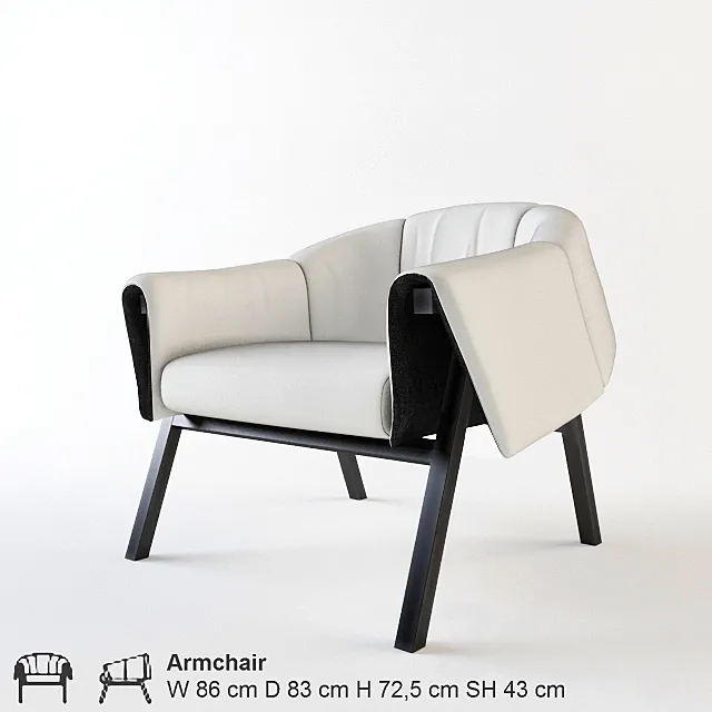 Ligne Roset _ okumi 3DS Max Model