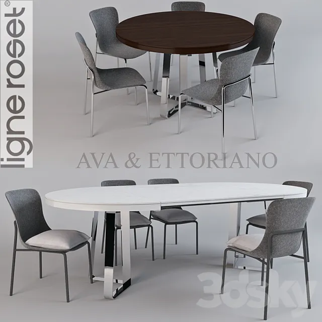 Ligne roset: AVA and Ettoriano 3DS Max Model