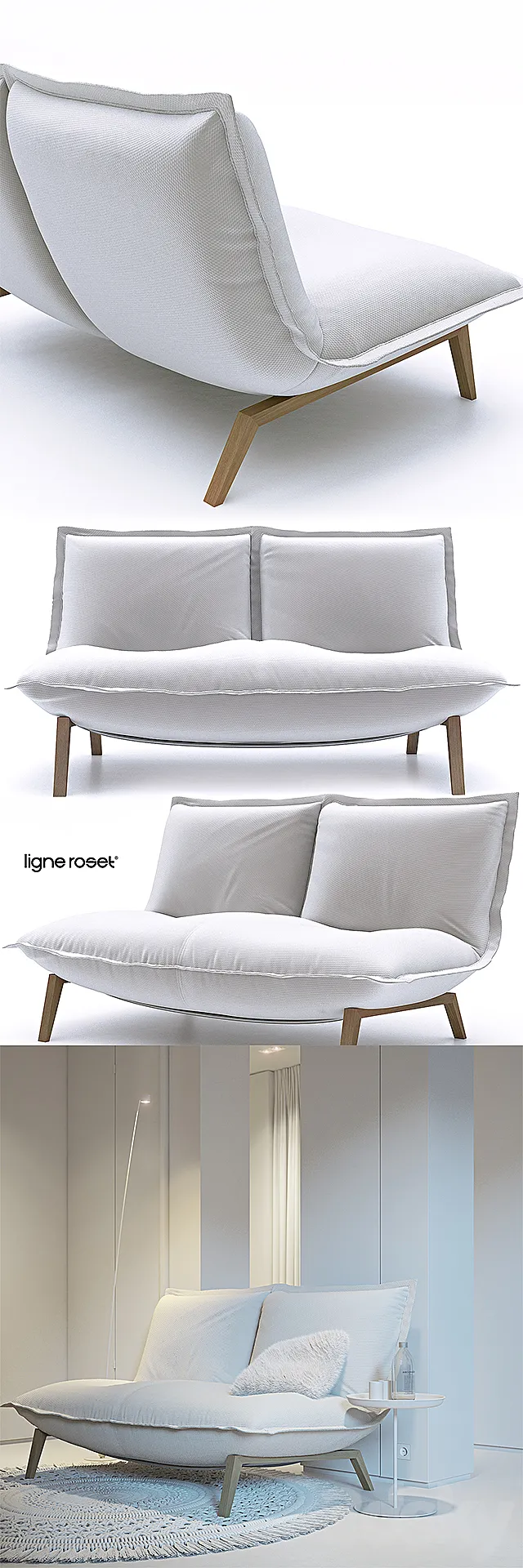 Ligne Roset CALIN sofa 3DS Max Model