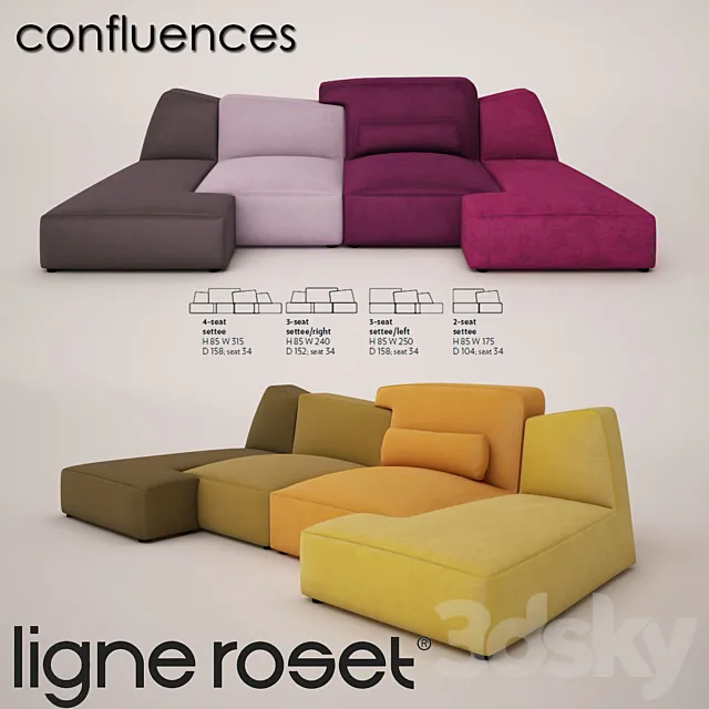 ligne roset confluences 3ds Max
