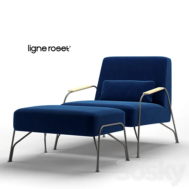 Ligne Roset Humphrey Armchair 3ds Max