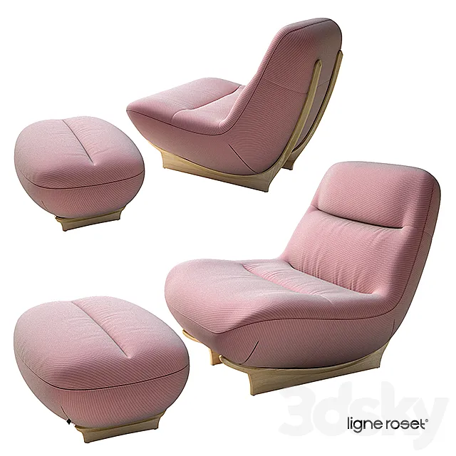 ligne roset MANAROLA armchair 3ds Max