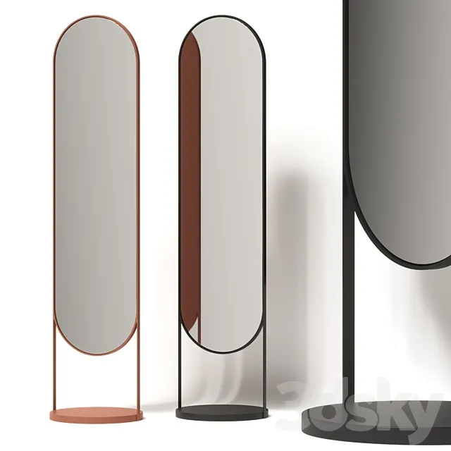 Ligne Roset Nimbe Floor Mirror 3ds Max