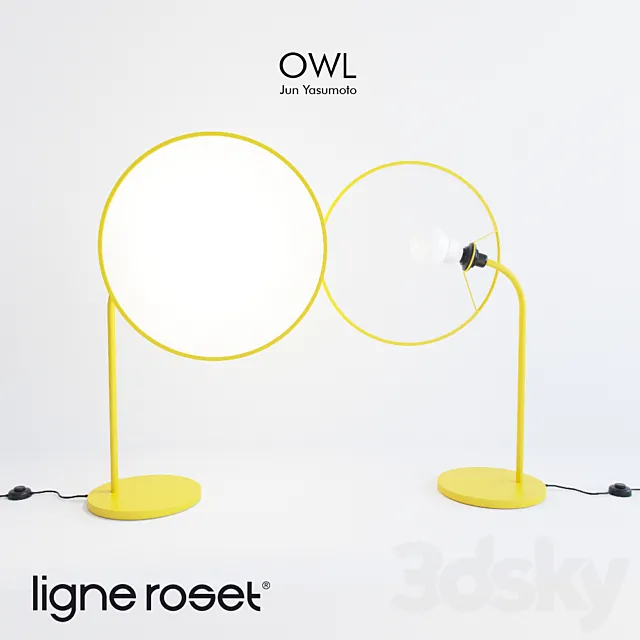 Ligne Roset OWL by Jun Yasumoto 3DS Max Model