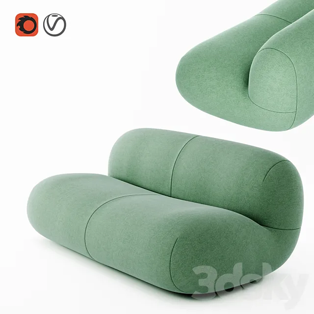 Ligne Roset Pukka Sofa 3ds Max