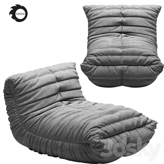 Ligne Roset Togo 3DS Max Model