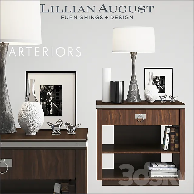 Lillian August Walker Nightstand 3ds Max