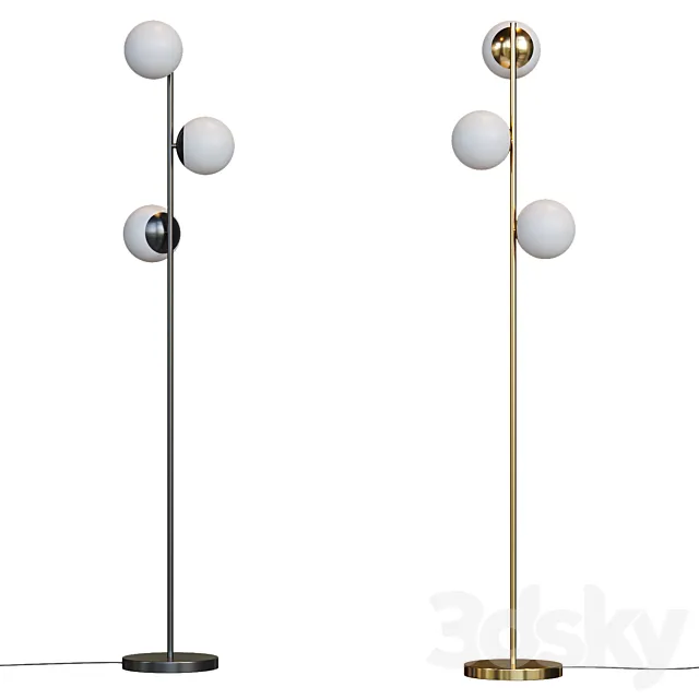 Lilly floor lamp 3DS Max Model