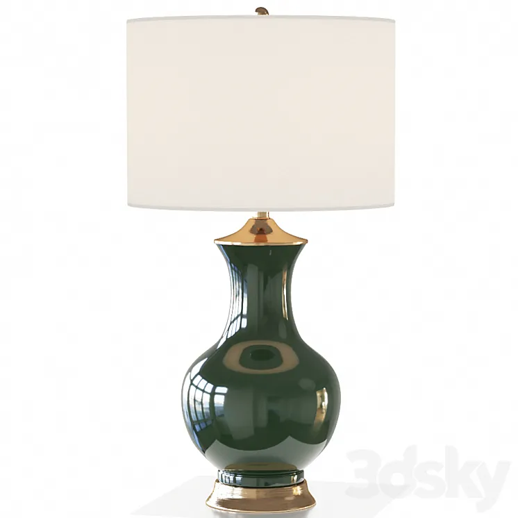 LILOU TABLE LAMP GREEN 3DS Max