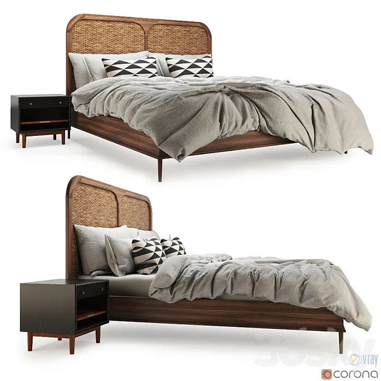 Lind & Almond – Sanders Bed 3DS Max