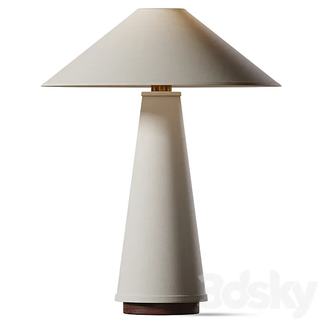 Linden Table Lamp Cream 3ds Max