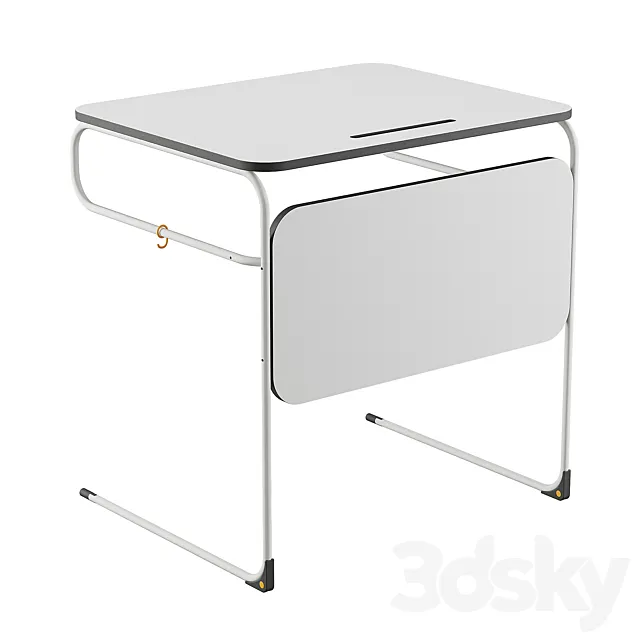 Line School Desk I Desk 3ds Max