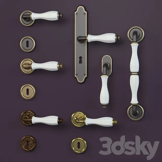 Linea Cali doorknobs erica 3DSMax File