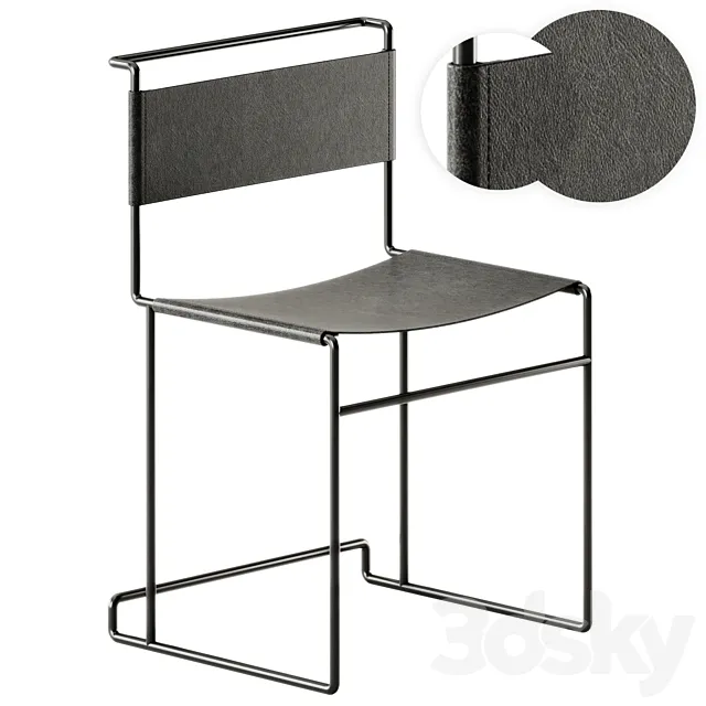 Linear Chair Vintage by Pipedesign 3ds Max