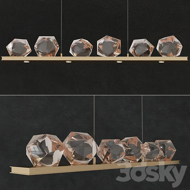 Linear Chandelier 6 3ds Max