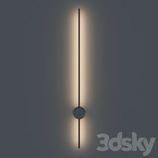 Linear sconce with reflected light Novosvet KEMMA WALL 3DS Max Model