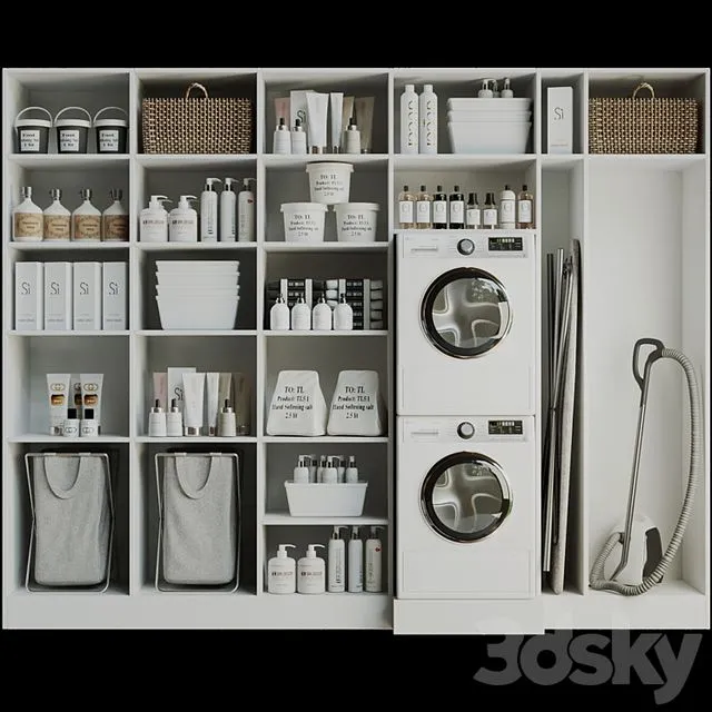 Linear with household appliances and household chemicals 3dsMax Model