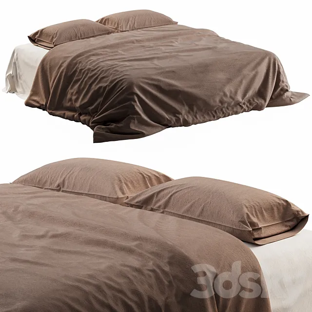 Linen bed linen Zara Home 04 3DS Max Model
