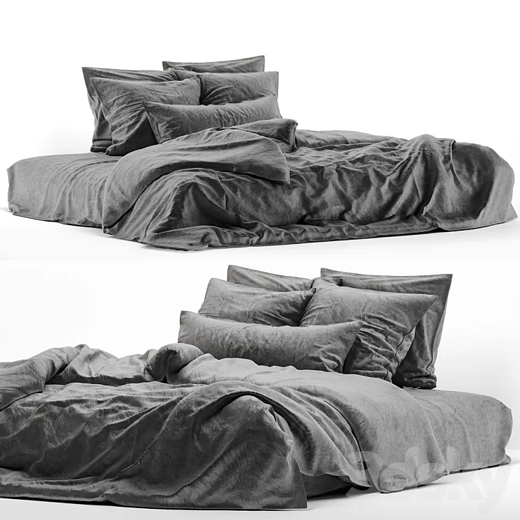 linen bedding 4 3DS Max Model