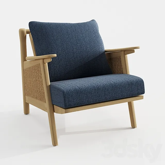 Linen Cane Chair 3DSMax File