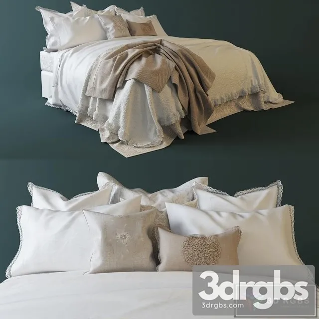 Linen Zara Home Bed 3dsmax Download