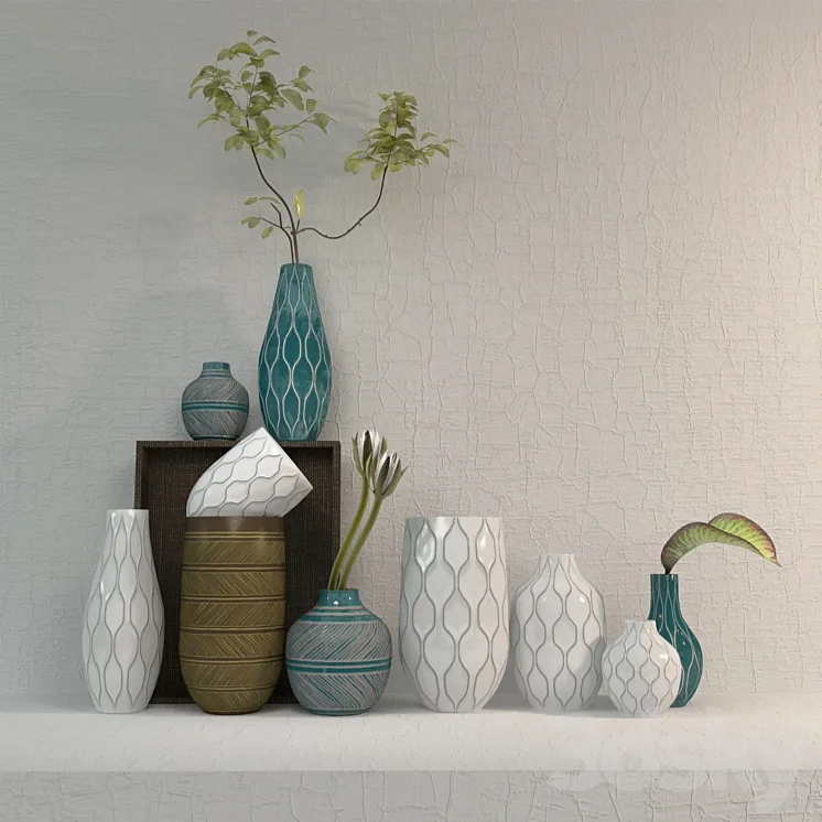 Linework Vases – Honeycomb west elm 3DS Max