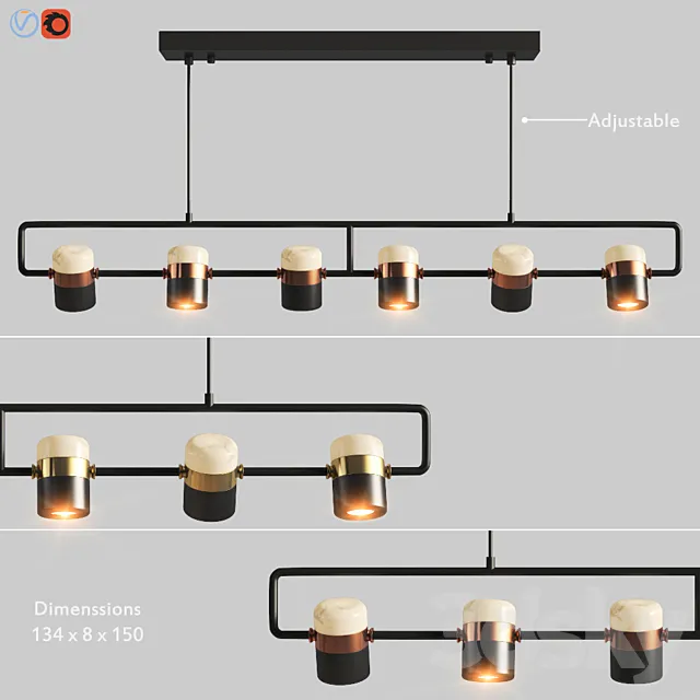 Ling PL6 Pendant Seeddesign 3ds Max