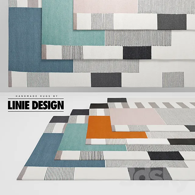 Linie Design Graphic Rugs 3DS Max Model